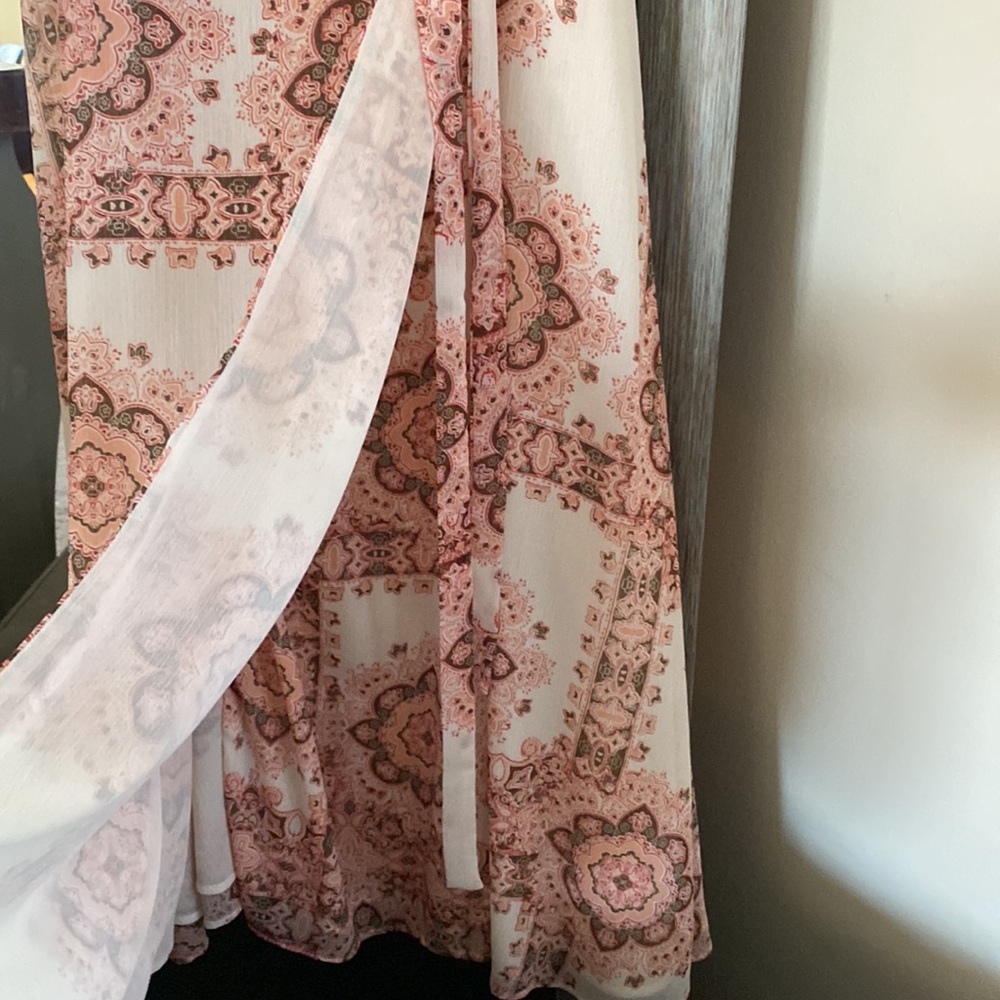 Nanette Lepore, 10, floral belted flowing front wrap maxi dress / spring must!! - Picture 8 of 12